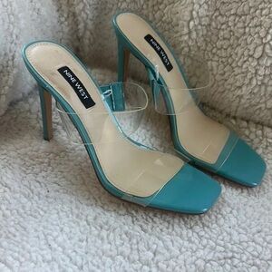 Nine West Turquoise Heeled Sandals